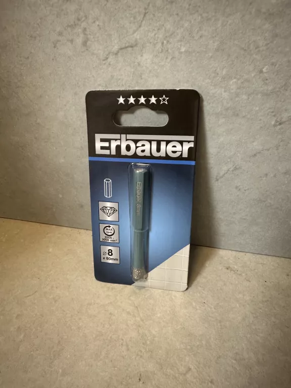 OTWORNICA DIAMENTOWA DO CERAMIKI ERBAUER 8 X 80 MM