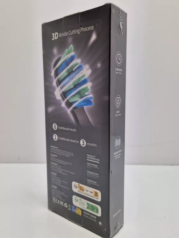 ELEKTRYCZNA SZCZOTECZKA SONICZNA DO ZĘBÓW 8 KOŃCÓWEK