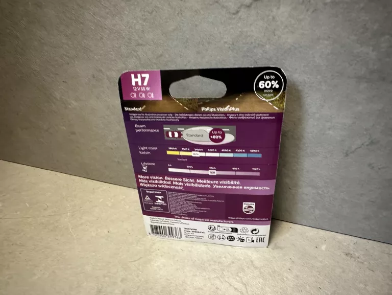 PHILIPS H7 VISION PLUS BLISTER