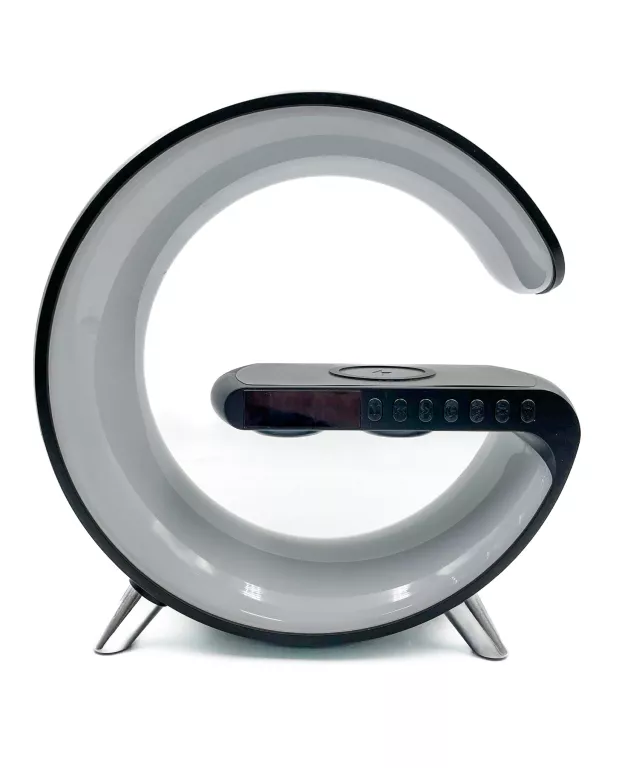 LPAMPKA NOCNA RGB BUDZIK / GŁOŚNIK / ŁADOWARKA INUKCYJNA