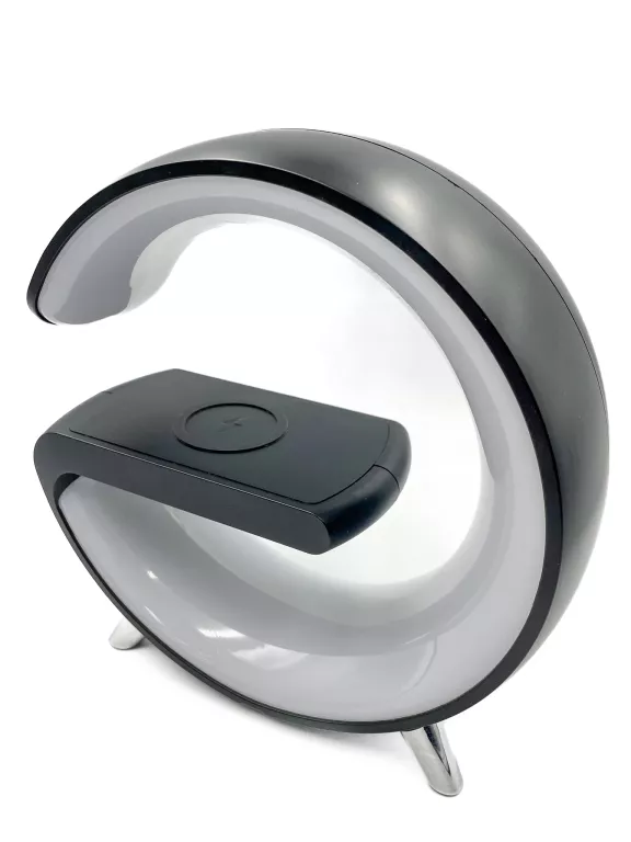 LPAMPKA NOCNA RGB BUDZIK / GŁOŚNIK / ŁADOWARKA INUKCYJNA