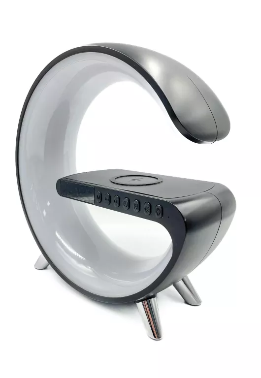 LPAMPKA NOCNA RGB BUDZIK / GŁOŚNIK / ŁADOWARKA INUKCYJNA