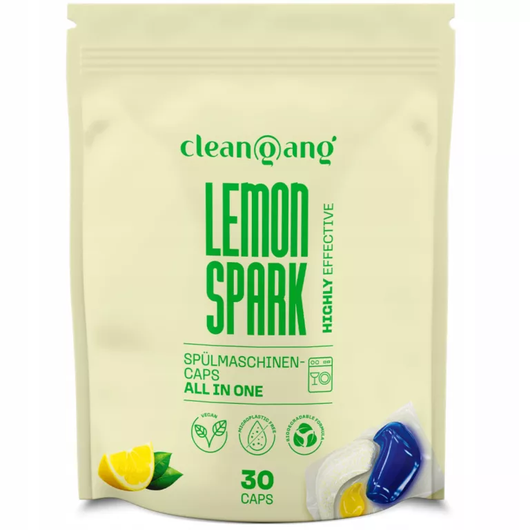 KAPSUŁKI TABLETKI DO ZMYWARKI ALL IN ONE LEMON 30 SZT POWER NIEMIECKIE 12W