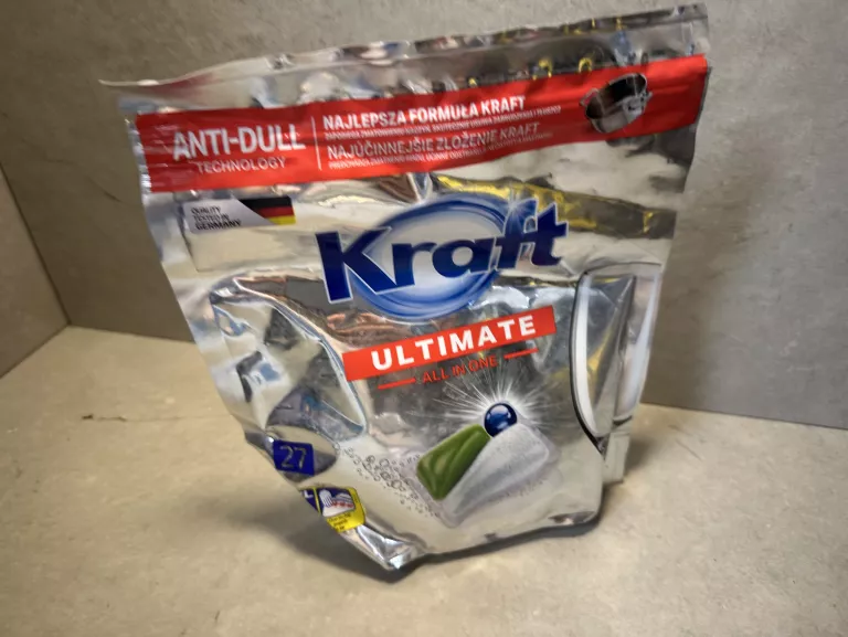 KAPSUŁKI DO ZMYWARKI ULTIMATE ALL IN ONE KRAFT 27 SZT. ANTI -DULL