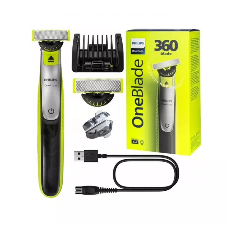 PHILIPS ONEBLADE QP2734/23 GOLARKA MĘSKA 360° + NASADKA 5W1