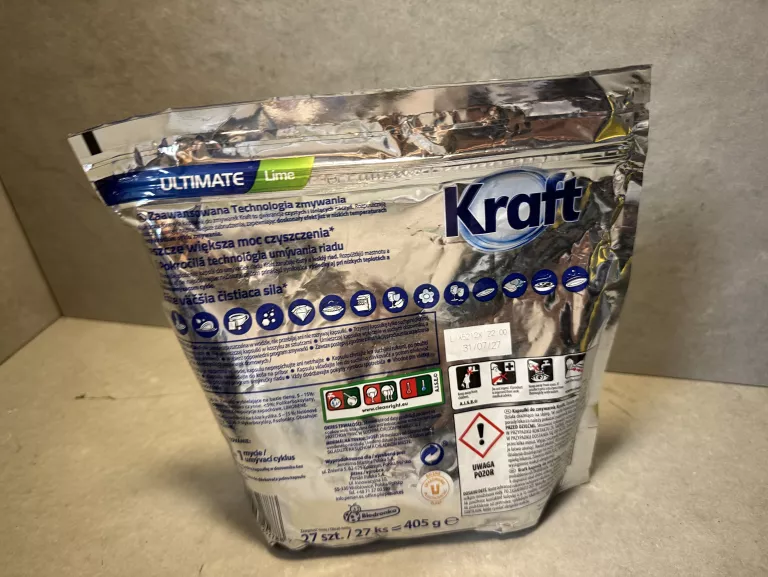 KAPSUŁKI DO ZMYWARKI KRAFT ULTIMATE LIME 27 SZT