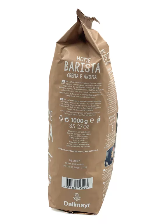 DALLMAYR 1KG HOME BARISTA CREMA E AROMA KAWA ZIARNISTA