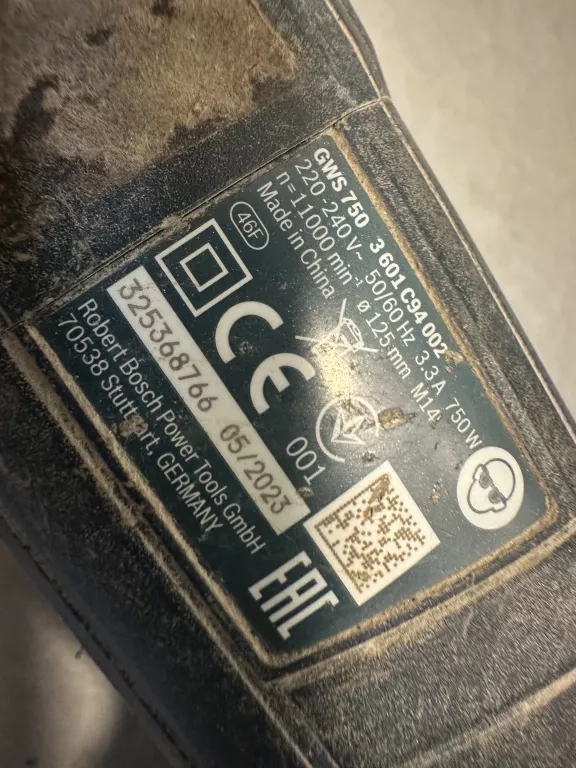 SZLIFIERKA BOSCH GWS 750 750W