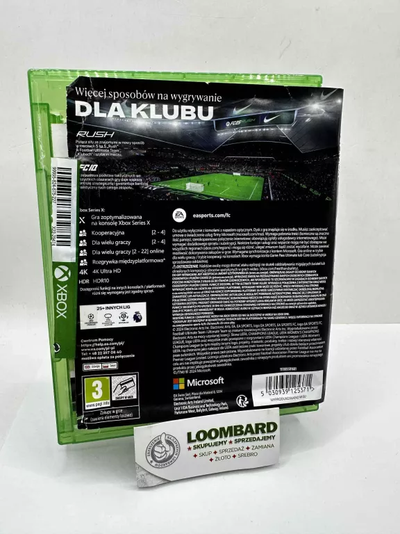 GRA XBOX SERIES X / XBOX ONE FC 25 (OKŁADKA Z FOLIĄ URWANA)