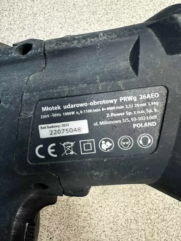 MŁOTOWIERTARKA UDAROWA CELMA PRWG 26AEO 1000W