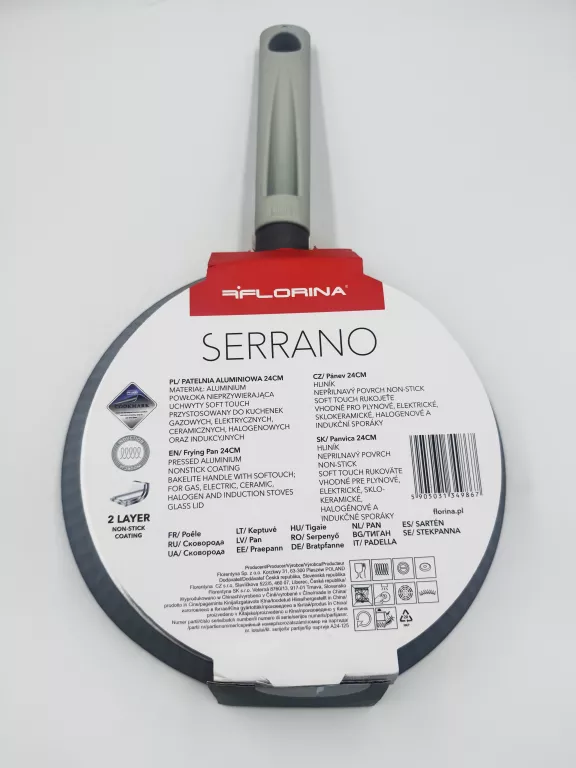 PATELNIA ALUMINIOWA SERRANO FLORINA 24 CM