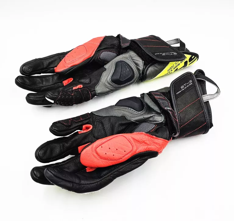 RĘKAWICE MOTOCYKLOWE SHIMA ST-3 FLUO / ROZMIAR M / 8.5