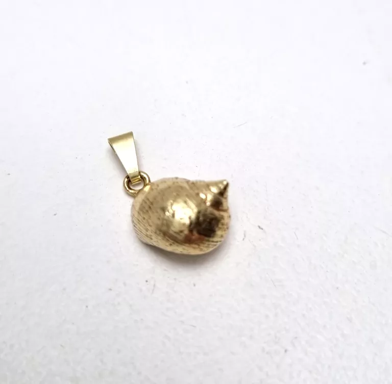 PIĘKNA ZŁOTA ZAWIESZKA MUSZELKA P585 3,89G