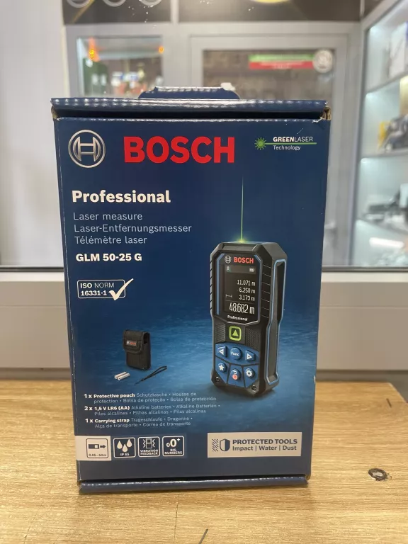 MIERNIK ODLEGŁOŚCI DALMIERZ GLM 50-25 G BOSCH WIĄZKA ZIELONA