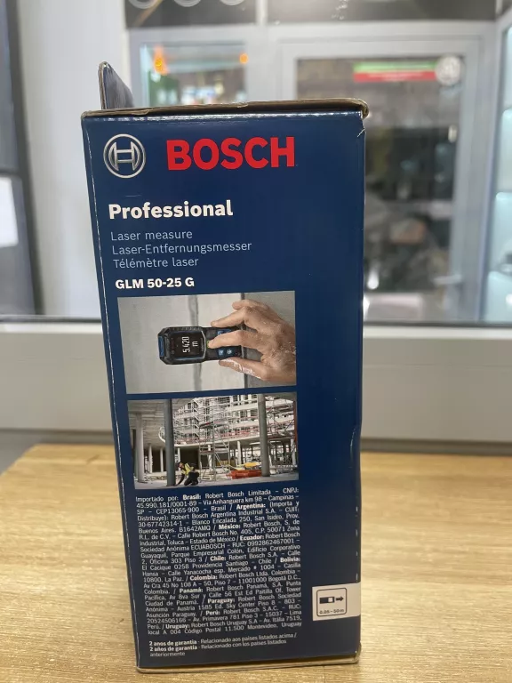 MIERNIK ODLEGŁOŚCI DALMIERZ GLM 50-25 G BOSCH WIĄZKA ZIELONA