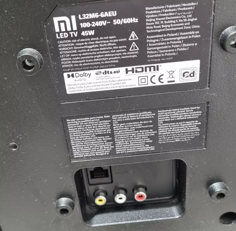 TELEWIZOR XIAOMI L32M6-6AEU