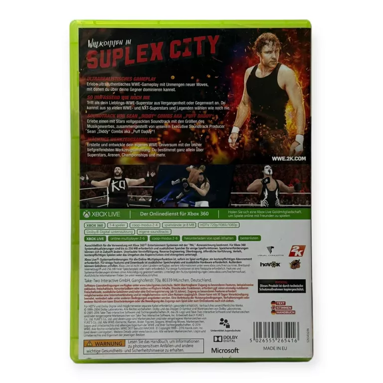 W2K17 W 2017 WWE 2K17 WWE2K17 WRESTLING PUDEŁKOWA XBOX 360 PUDEŁKOWA