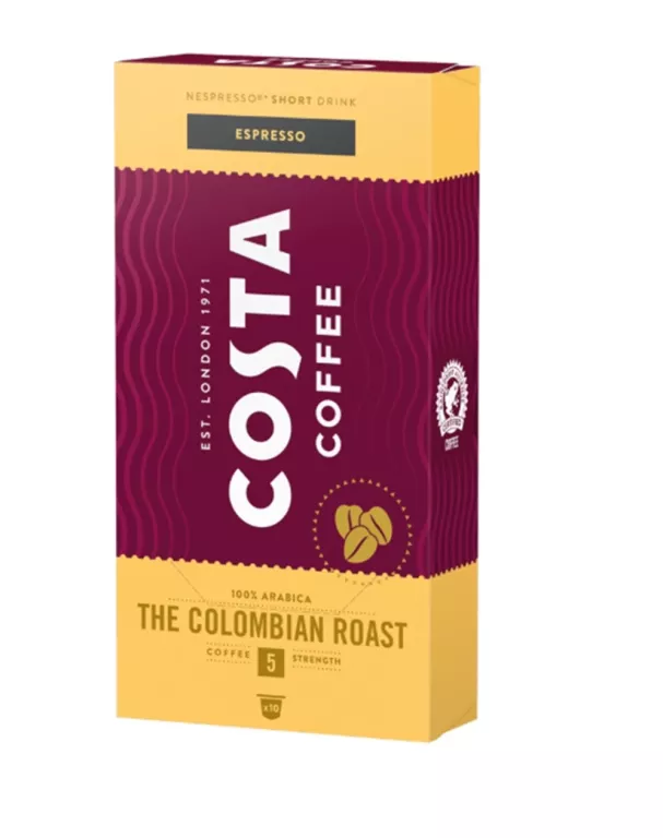 COSTA COFFEE KAWA W KAPSUŁKACH COLOMBIAN ROAST 10 SZT