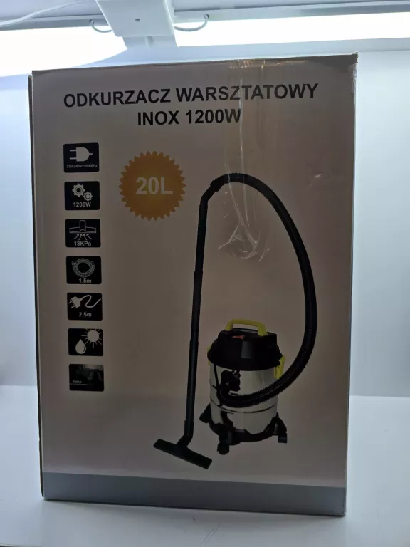 ODKURZACZ WARSZTATOWY INOX 1200 W