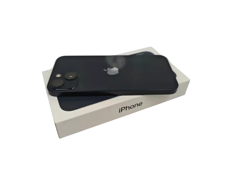 TELEFON APPLE IPHONE 13 128 GB 5G CZARNY 80% PUDEŁKO