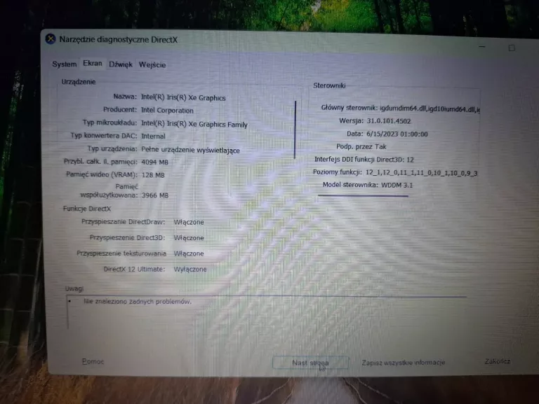 LAPTOP HP 15-DW3113NW I5-1135G7 | 8/512GB SREBRNY +ŁADOWARKA