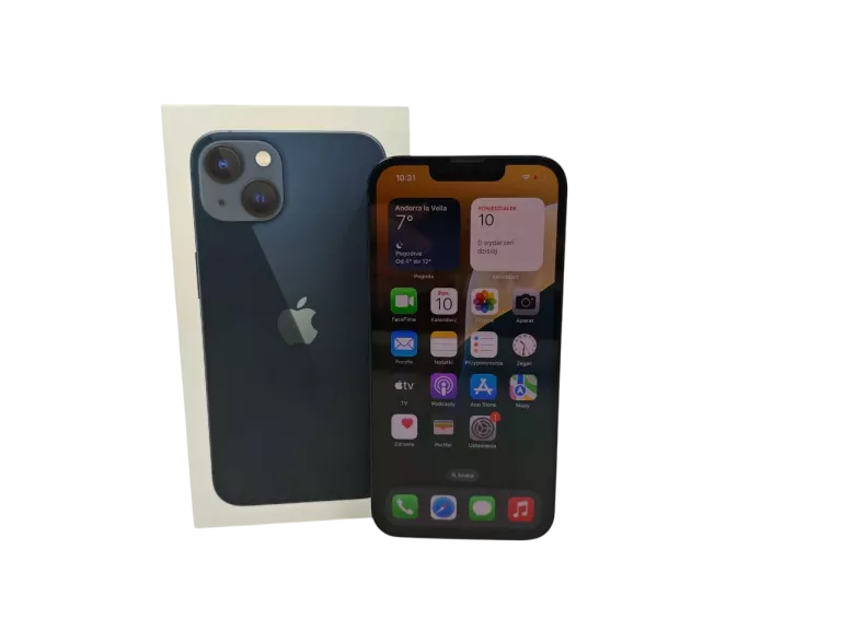 TELEFON APPLE IPHONE 13 128 GB 5G CZARNY 80% PUDEŁKO