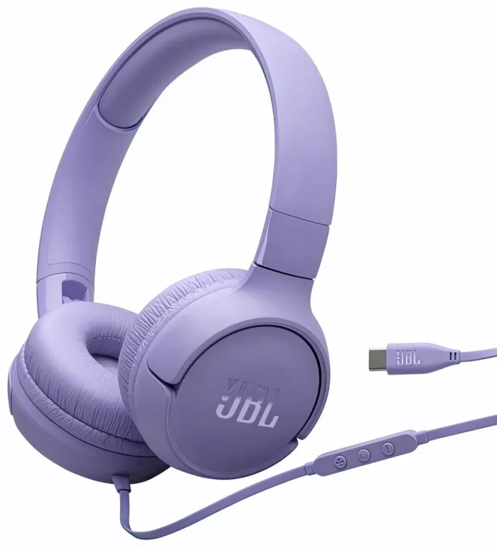 JBL TUNE 520C FIOLETOWE SŁUCHAWKI NAUSZNE Z USB-C DO TELEFONU