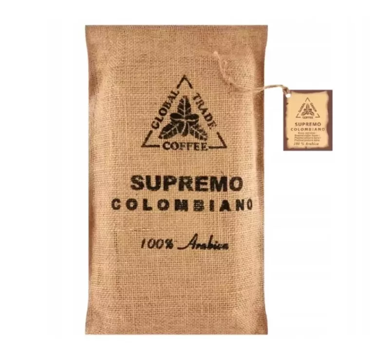 KAWA ZIARNISTA ARABICA GLOBAL COFFEE SUPREMO COLOMBIANO 1000 G