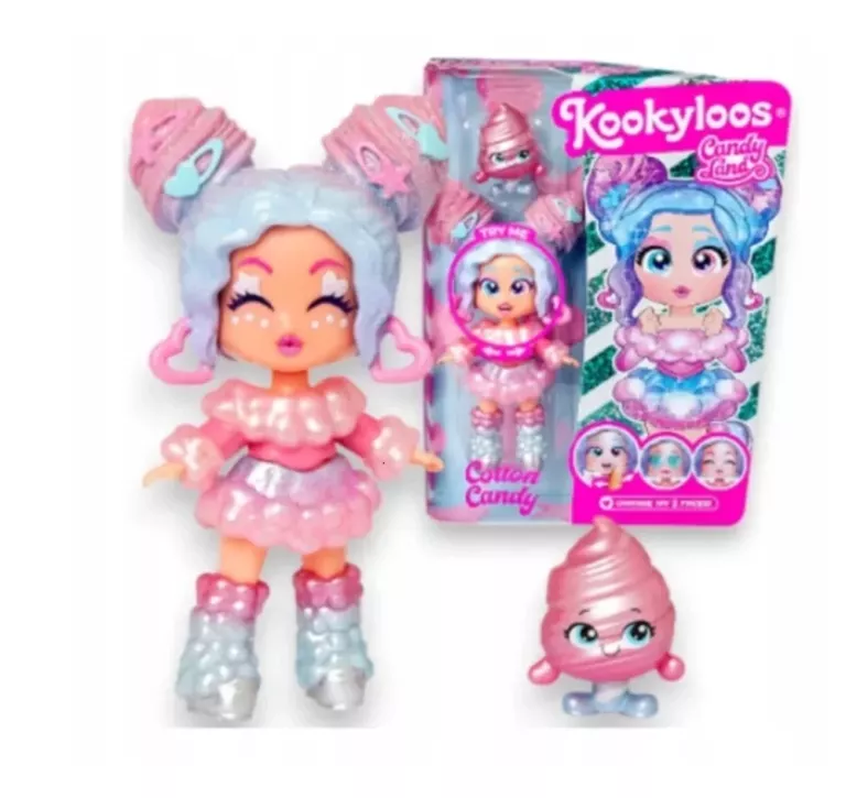 FIGURKA KOOKYLOOS CANDY LAND LALECZKA COTTON CANDY + ZWIERZAK