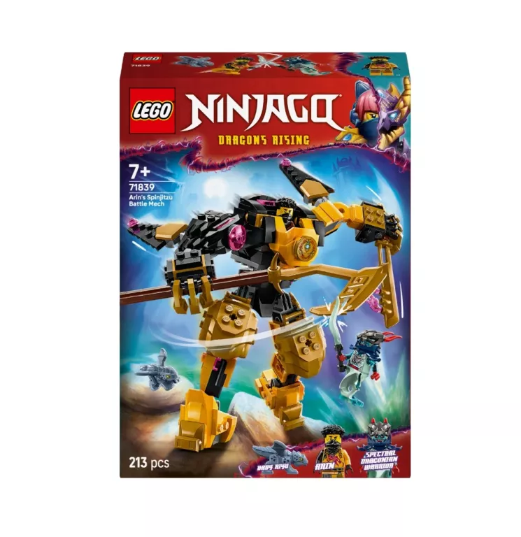 LEGO NINJAGO 71839 MECH BOJOWY SPINJITZU ARINA