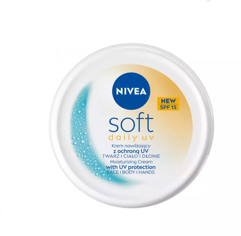 NIVEA SOFT DAILY UV KREM INTENSYWNIE NAWILŻAJĄCY Z FILTREM SPF 15 100ML