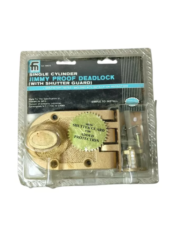 ZAMEK DRZWIOWY FRANKLIN MFG SINGLE CYLINDER JIMMY PROOF DEADLOCK (WITH SH