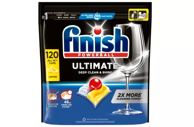 KAPSUŁKI DO ZMYWARKI FINISH POWERBALL 120 SZT.