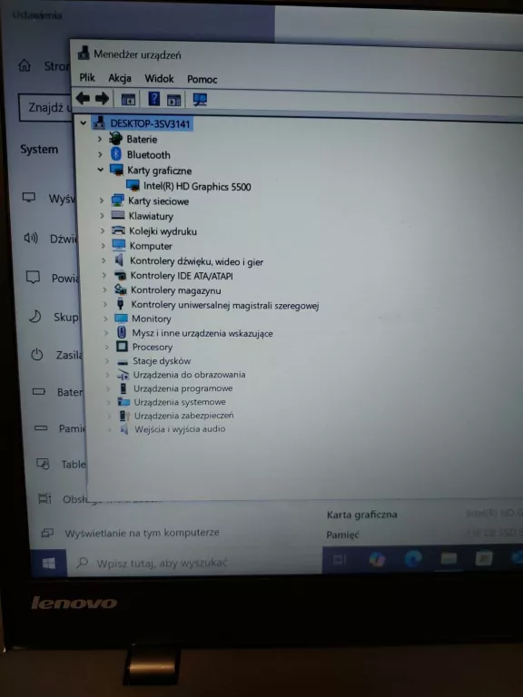 LAPTOP LENOVO  X1 CARBON I5/8/256GB ŁAD