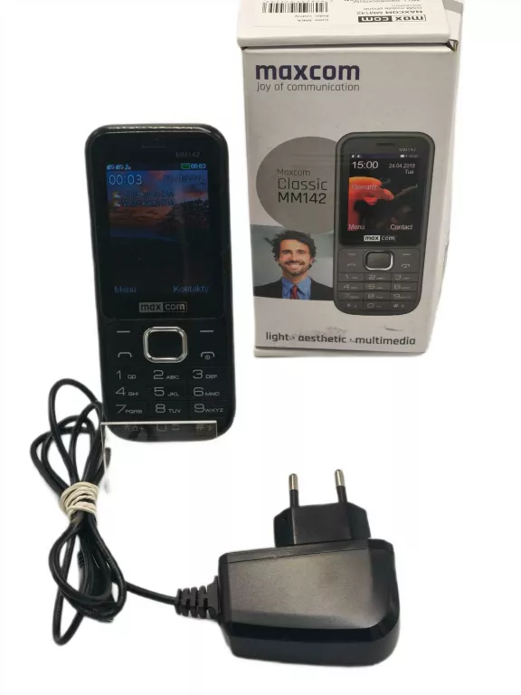 TELEFON MAXCOM MM142 PUDEŁKO