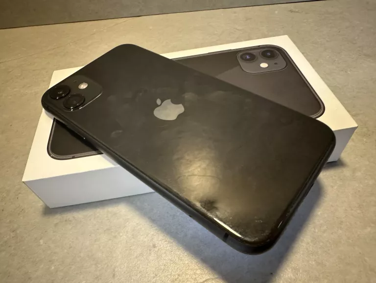 TELEFON IPHONE 11 64GB 82% PUDEŁKO DUŻO ETUI