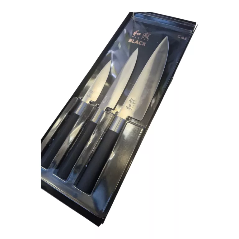 ZESTAW JAPOŃSKICH NOŻY WASABI BLACK - KAI