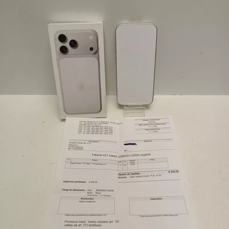 TELEFON IPHONE 17 PRO MAX 1TB BEZ SIECI GWARANCJA!!!!