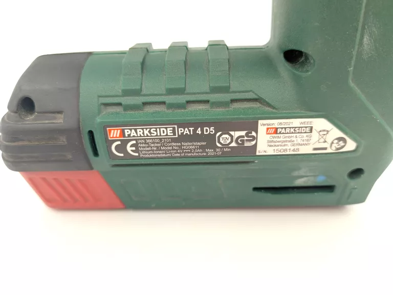 ZSZYWACZ AKUMULATOROWY PARKSIDE PAT 4 D5