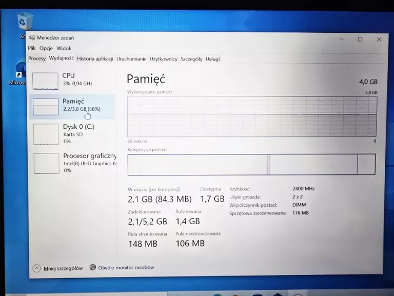 LAPTOP MEDION E4251 /14" /INTEL C. N4020 /4GB RAM /WIN10