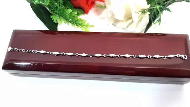 PIĘKNA SREBRNA BRANSOLETKA 21CM 5,61 G 925