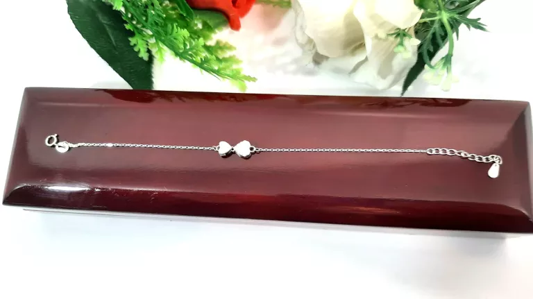 PIĘKNA SREBRNA BRANSOLETKA  20CM 1,76 G 925