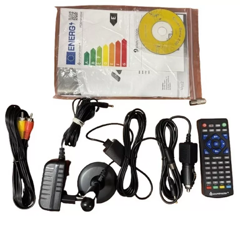 PRZENOŚNY ODTWARZACZ DVD + TUNER DVB-T2 SOUNDMASTER PDB1910SW