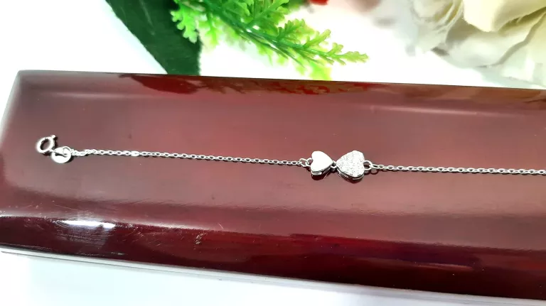 PIĘKNA SREBRNA BRANSOLETKA  20CM 1,76 G 925