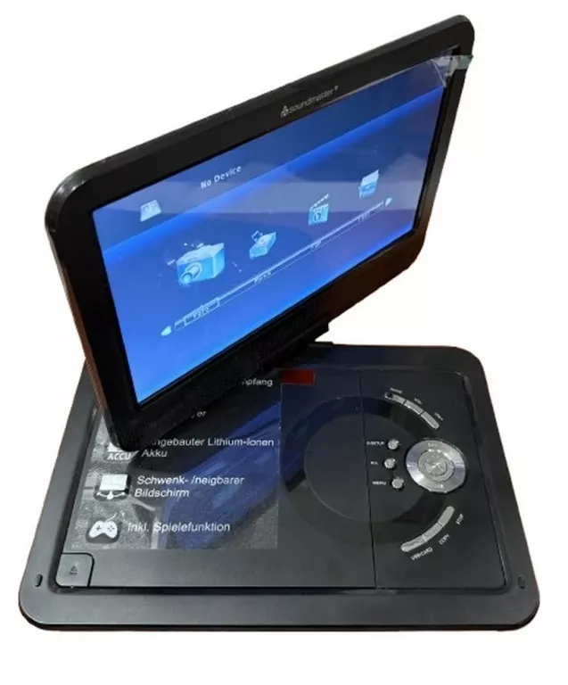 PRZENOŚNY ODTWARZACZ DVD + TUNER DVB-T2 SOUNDMASTER PDB1910SW