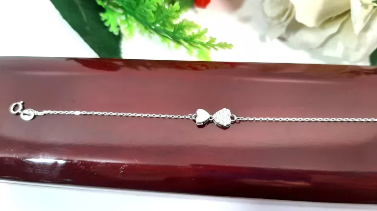 PIĘKNA SREBRNA BRANSOLETKA  20CM 1,76 G 925