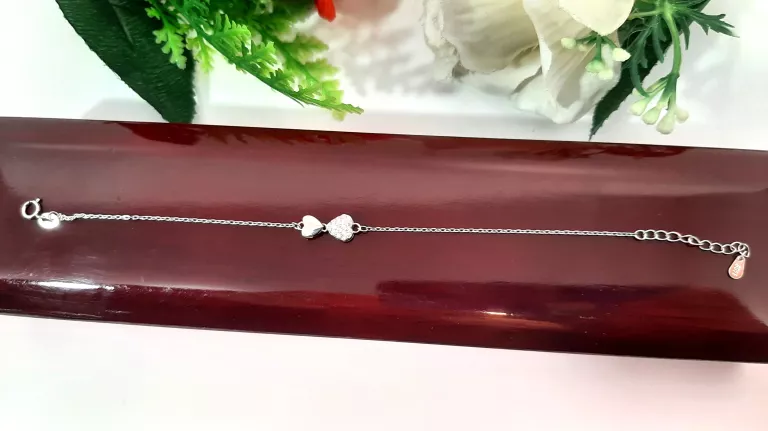 PIĘKNA SREBRNA BRANSOLETKA  20CM 1,76 G 925