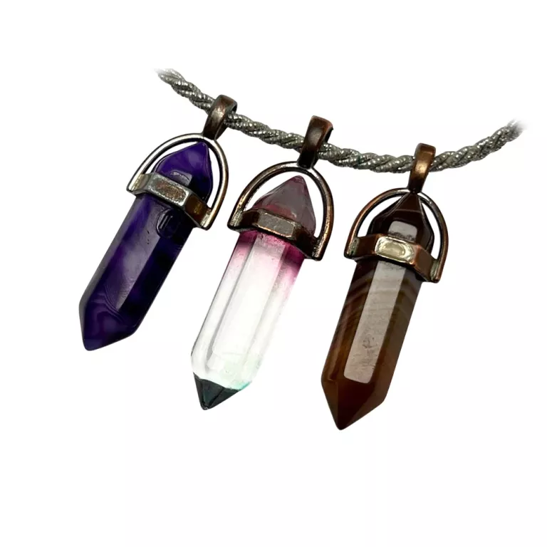 WISIORKI TYGRYSIE OKO, AMETYST, KRYSZTAŁ