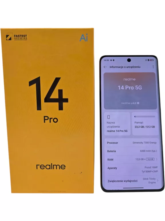 SMARTFON REALME 14 PRO+ 5G 12/512GB DUAL SIM