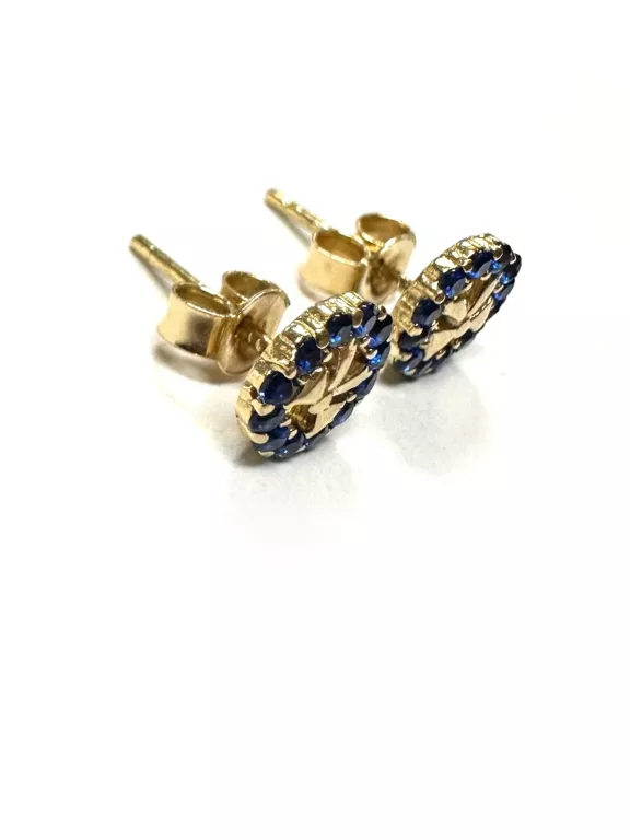 KOLCZYKI KOKOARDKI ZŁOTE 585 1,23G